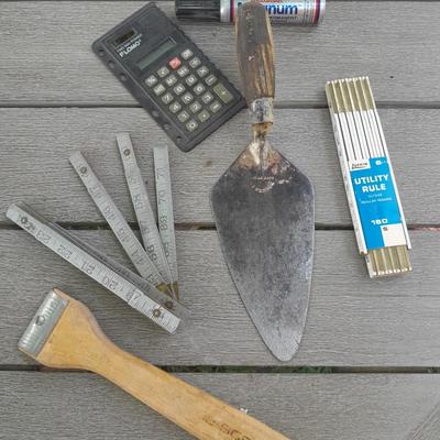 Hand tools - metal folding ruler - new wooden Lufkin folding ruler and more