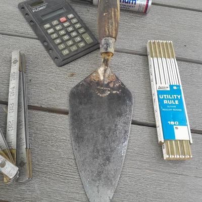 Hand tools - metal folding ruler - new wooden Lufkin folding ruler and more