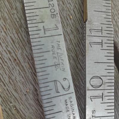 Hand tools - metal folding ruler - new wooden Lufkin folding ruler and more