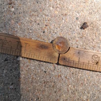 Collection of vintage folding rulers - Utility rule most with brass hinges