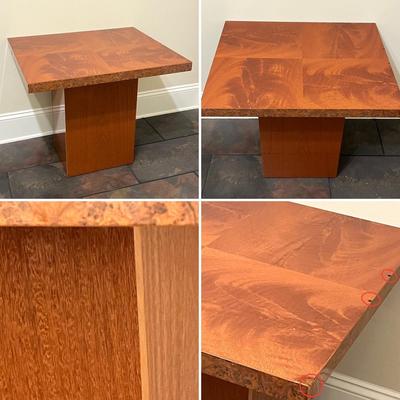 EXCELSIOR ~ Italy ~ Pair (2) Solid Wood Modern Side Tables ~*Read Details