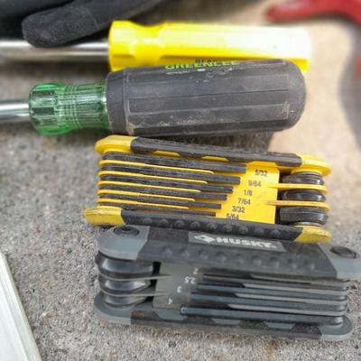 Small tools - magnetic grip drivers - small claw - nice gloves - allen wrenches and more
