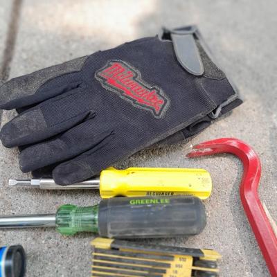Small tools - magnetic grip drivers - small claw - nice gloves - allen wrenches and more