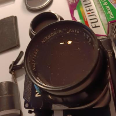 vintage Nikon 35mm camera with a BUNCH of accessories and carry case