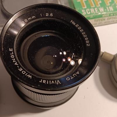 vintage Nikon 35mm camera with a BUNCH of accessories and carry case