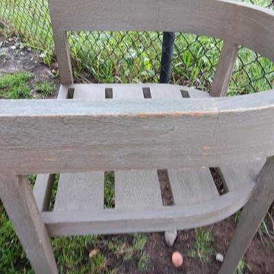 48" round Port side patio table with four captain's chairs