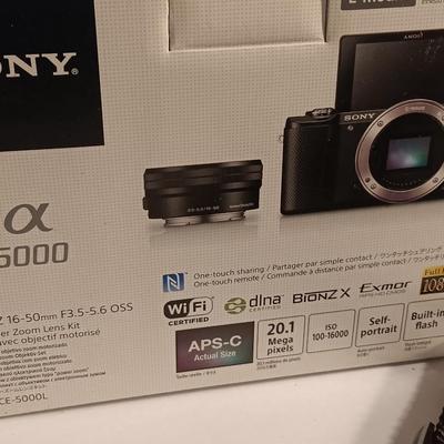Sony X 5000 digital camera with accessories and case