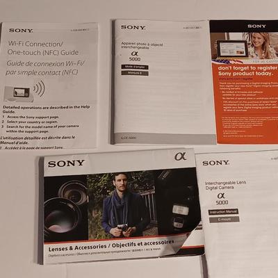 Sony X 5000 digital camera with accessories and case