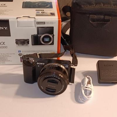 Sony X 5000 digital camera with accessories and case