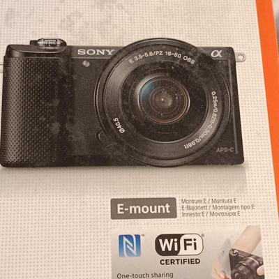 Sony X 5000 digital camera with accessories and case