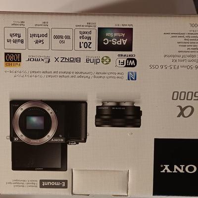 Sony X 5000 digital camera with accessories and case