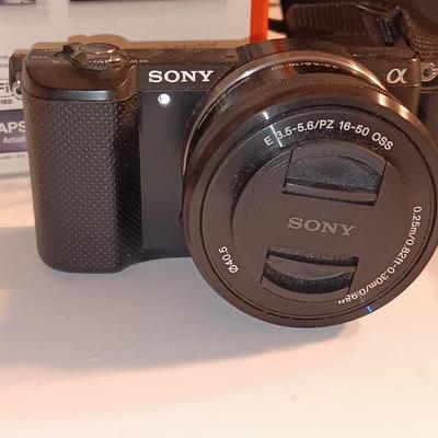 Sony X 5000 digital camera with accessories and case