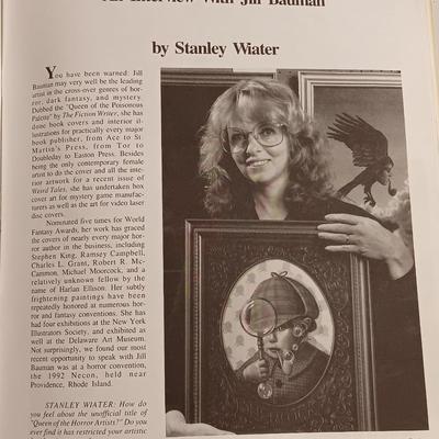 Silver Web magazine with featured artist Jill Bauman including six unique prints