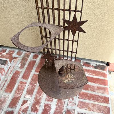 Metal Planter Holder With Terracotta Planters ~ *Read Details