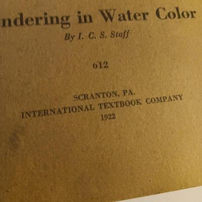 1922 Antique International Correspondence Schools - Water color - Ornamental Drawing