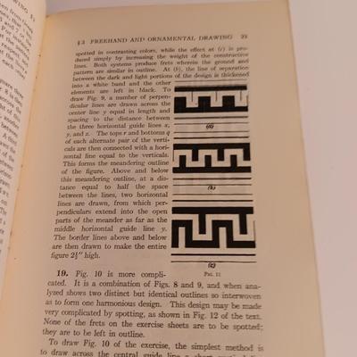 1922 Antique International Correspondence Schools - Water color - Ornamental Drawing