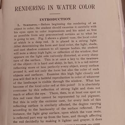 1922 Antique International Correspondence Schools - Water color - Ornamental Drawing