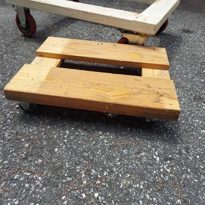 Two Wooden Rolling Caddies and more (G-BBL)