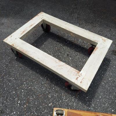Two Wooden Rolling Caddies and more (G-BBL)