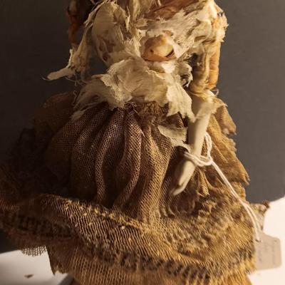 Beautiful Antique Bisque & lace lady doll / figure VERY OLD!
