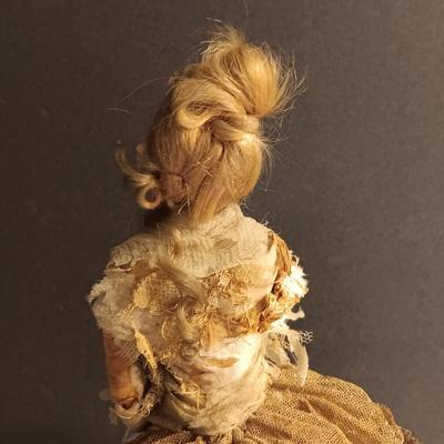 Beautiful Antique Bisque & lace lady doll / figure VERY OLD!