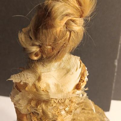 Beautiful Antique Bisque & lace lady doll / figure VERY OLD!