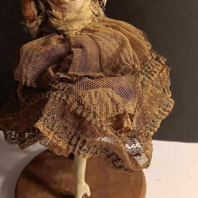 Beautiful Antique Bisque & lace lady doll / figure VERY OLD!