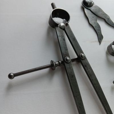 Vintage calipers and measuring tools
