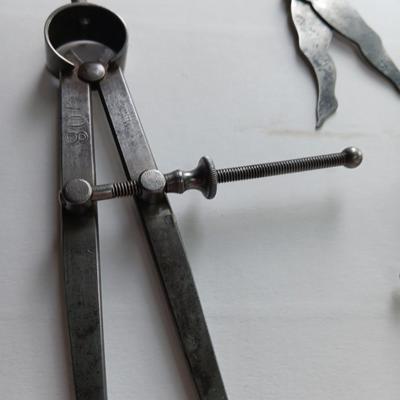 Vintage calipers and measuring tools