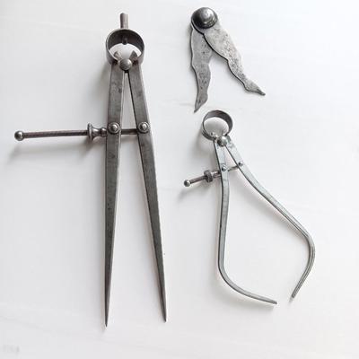 Vintage calipers and measuring tools