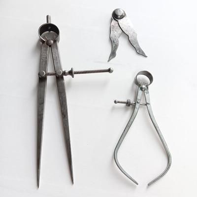 Vintage calipers and measuring tools