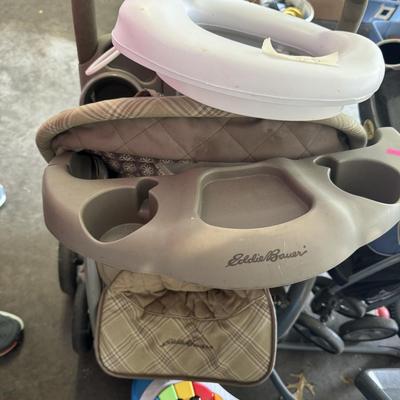 Kids bicycles and strollers