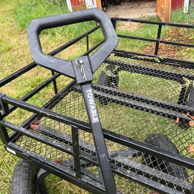 GroundWork Heavy Duty Steel Barn Cart Wagon GW-1400-2