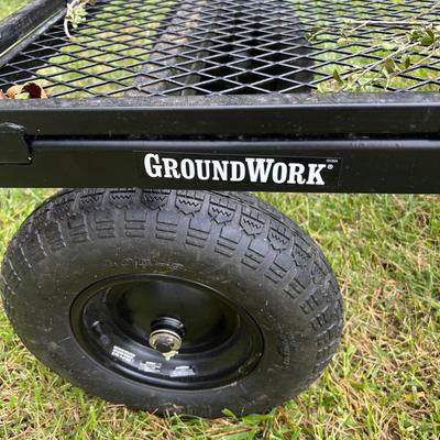 GroundWork Heavy Duty Steel Barn Cart Wagon GW-1400-2