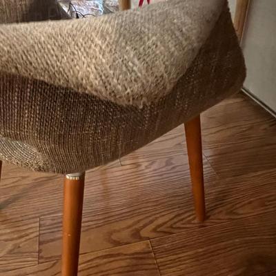 MCM Inspired Long Table w Upholstered Chairs