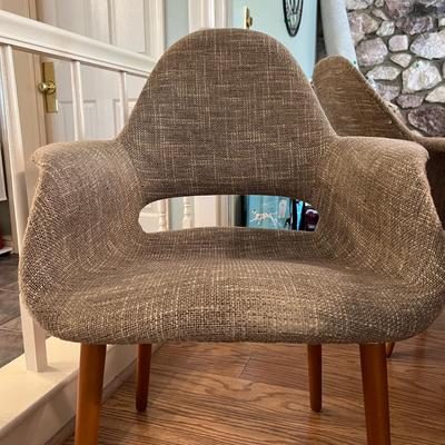MCM Inspired Long Table w Upholstered Chairs