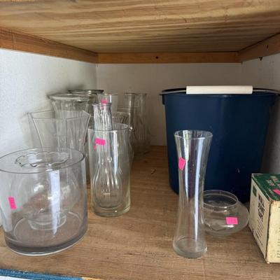 Storage containers, filing cabinet, vases