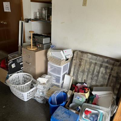 Storage containers, filing cabinet, vases