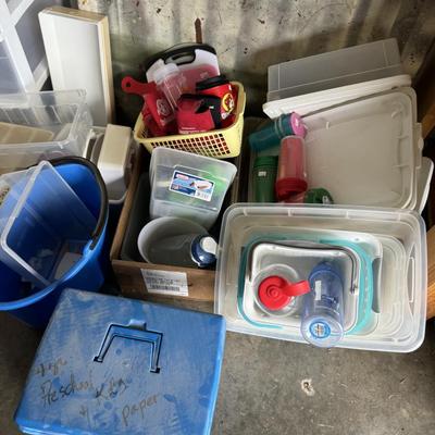 Storage containers, filing cabinet, vases