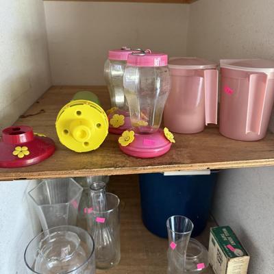 Storage containers, filing cabinet, vases