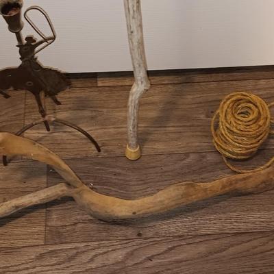 Small Burl wood shelf, Neat old walking stick, Long beach boardwalk Hurricane Sandy and more