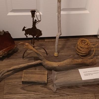 Small Burl wood shelf, Neat old walking stick, Long beach boardwalk Hurricane Sandy and more
