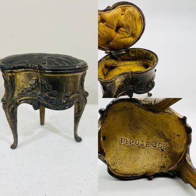 Antique DEPOSE 398 Jewelry Chest~ Read Details