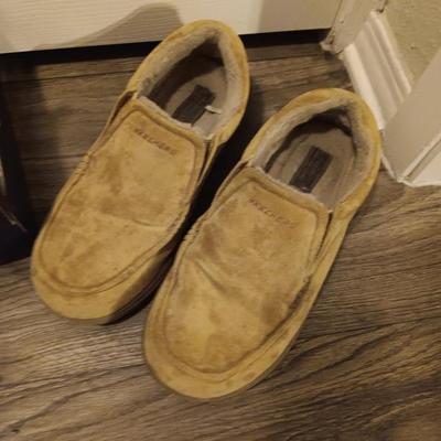 Brand new size 14 sketcher shoes and a pair of sketchers slippers