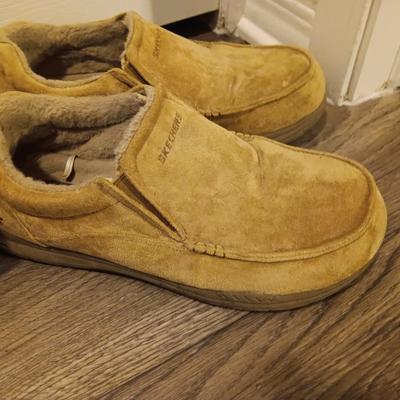 Brand new size 14 sketcher shoes and a pair of sketchers slippers