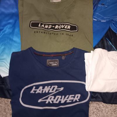 Men's Size large clothes - shirts - shorts- sports pants and jackets