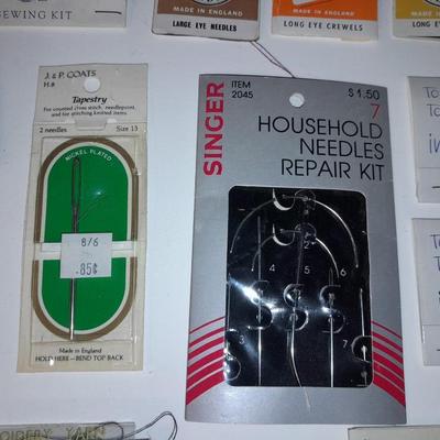 Assortment of sewing needles - Union made and newer