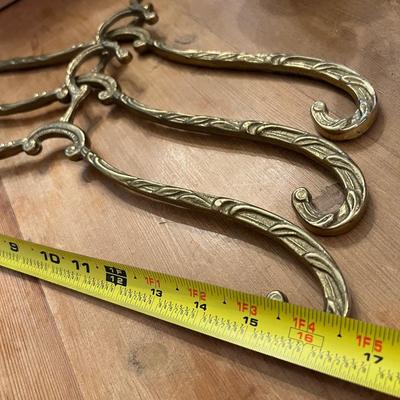 Big Decorative Lot - Brass Hangers, Large Vase, New Throw Pillows + More