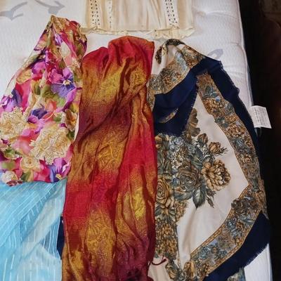 VINTAGE CORSET AND DRESS SCARVES