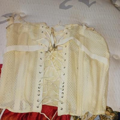 VINTAGE CORSET AND DRESS SCARVES